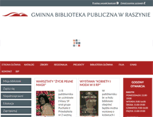 Tablet Screenshot of bibliotekaraszyn.pl
